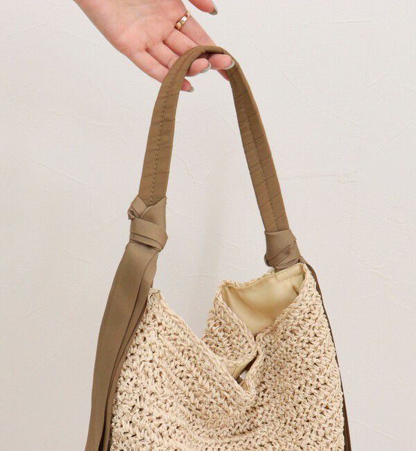 fredy emue「グログランハンドル柄編みトート」|トートバッグ|