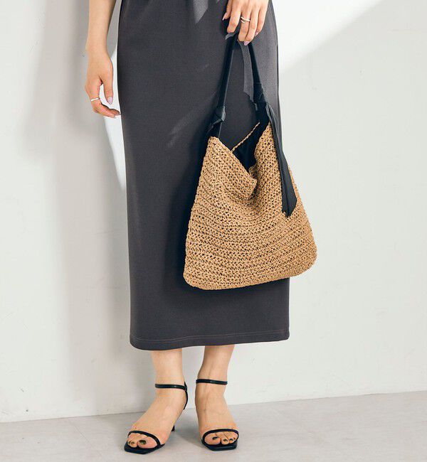 fredy emue「グログランハンドル柄編みトート」|トートバッグ|