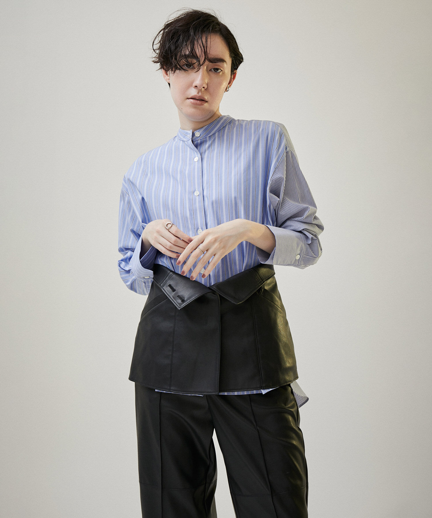 SALON adam et rope'「フェイクレザービスチェ【セットアップ対応】」|チューブトップ|