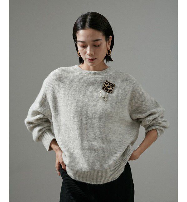 SALON adam et rope'「刺繍ワッペンブローチ＜ロゴ＞」|ブローチ・コサージュ|