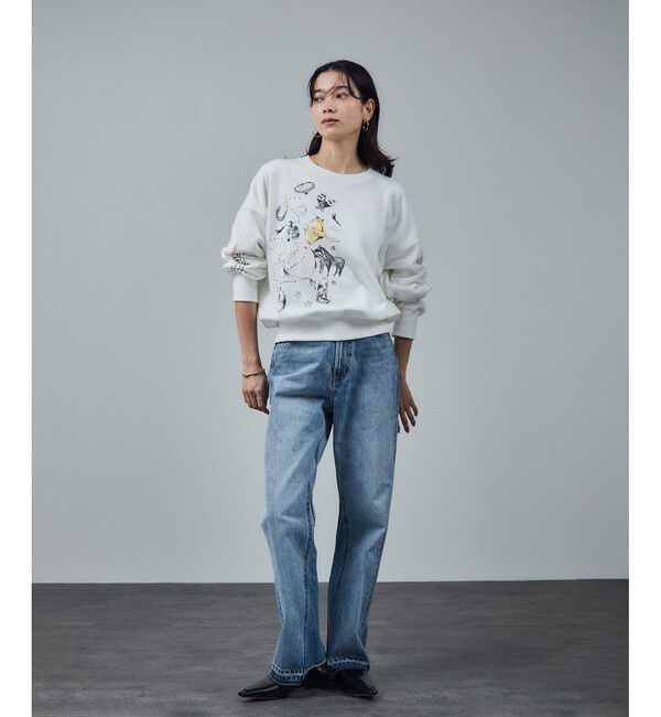 SALON adam et rope'「COTTON USAセミフレアデニム 3」|デニム|