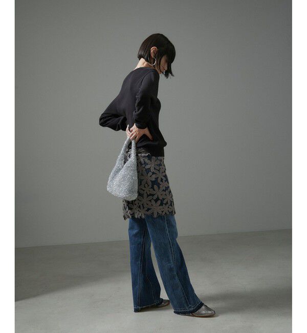 SALON adam et rope'「COTTON USAセミフレアデニム 3」|デニム|