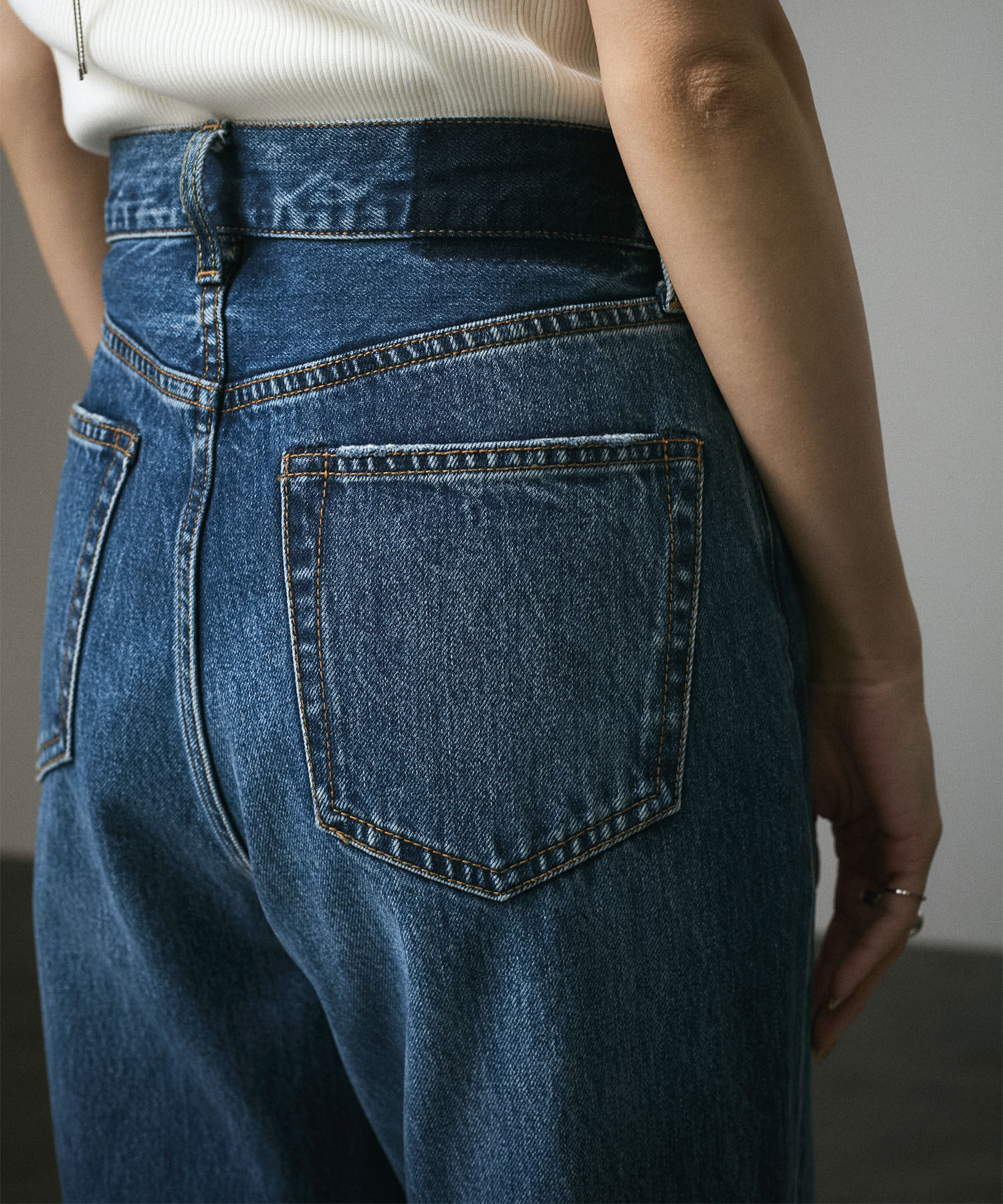 SALON adam et rope'「COTTON USAセミフレアデニム 3」|デニム|