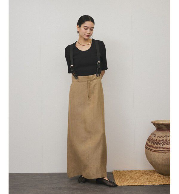 SALON adam et rope'「Primaveil ファームリーリブハーフスリーブTシャツ」|Tシャツ・カットソー|