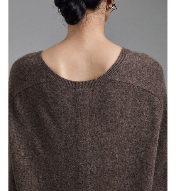 SALON adam et rope'「カシミヤニットVネックワンピース」|ワンピース|