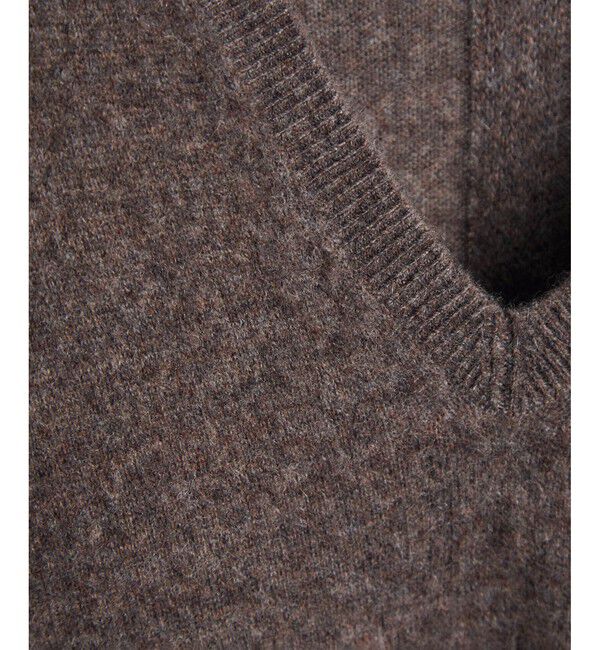 SALON adam et rope'「カシミヤニットVネックワンピース」|ワンピース|