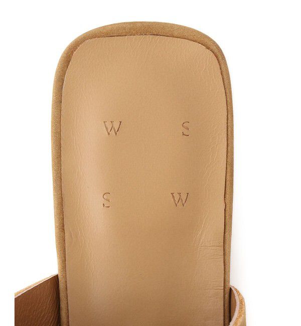 SALON adam et rope'「【W S（ドゥーブル）】レザーフラットミュール」|その他|