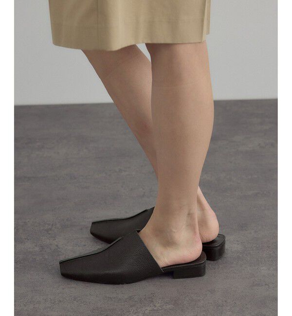 SALON adam et rope'「【W S（ドゥーブル）】レザーフラットミュール」|その他|
