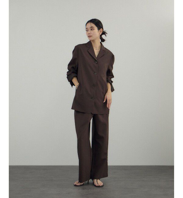 SALON adam et rope'「【Americana（アメリカーナ） for SALON】ワイドパンツ/セットアップ対応」|チノ|