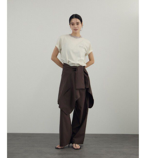 SALON adam et rope'「【Americana（アメリカーナ） for SALON】ワイドパンツ/セットアップ対応」|チノ|