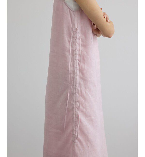 SALON adam et rope'「リネンドロストノースリーブワンピース / GENTLE LINEN」|ワンピース|