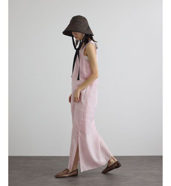 SALON adam et rope'「リネンドロストノースリーブワンピース / GENTLE LINEN」|ワンピース|