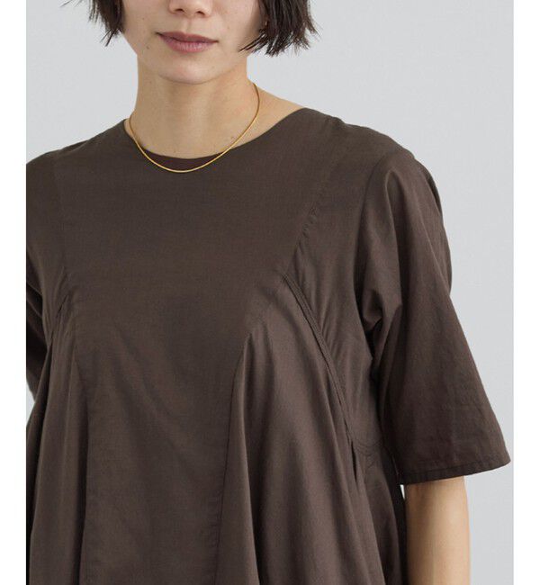 SALON adam et rope'「【AAYUSHI（アユーシ） for SALON】別注ボリュームフレアハーフスリーブワンピース」|ワンピース|