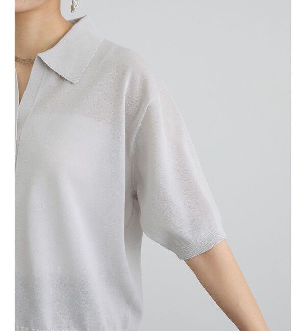 SALON adam et rope'「【WEB限定】ドライタッチスキッパーニットカーディガン / 洗える」|カーディガン|