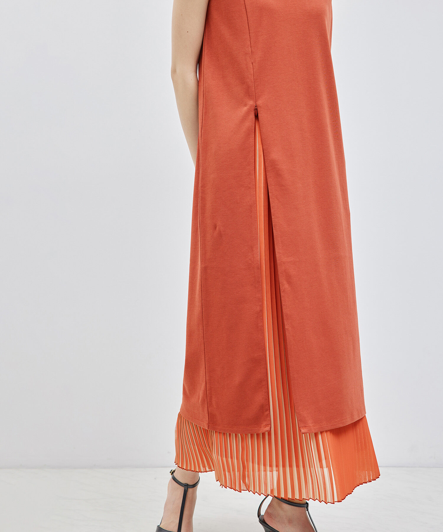 ROPE「プリーツスカート（バイカラー/無地）【メディア掲載】」|スカート|