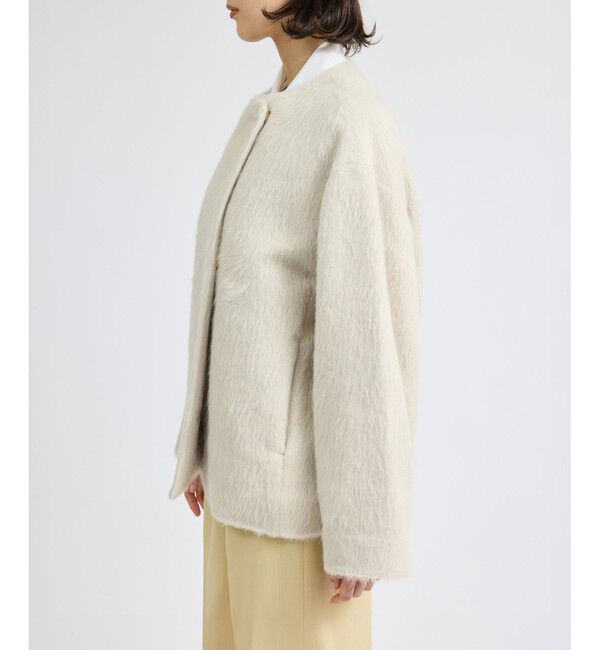 E'POR「スーリーアルパカシャギーハーフコート」|その他|