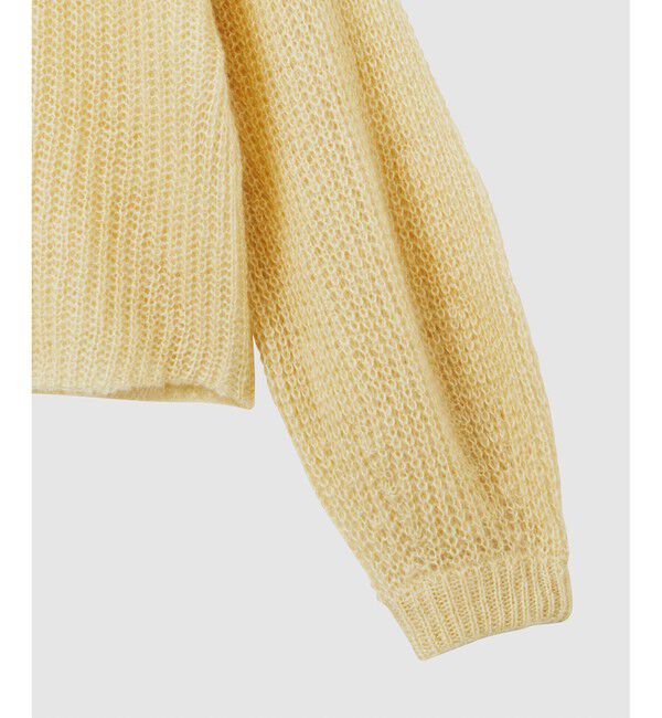 ROPE「モヘアシルク片畔ボートネックプルオーバー」|ニット・セーター|