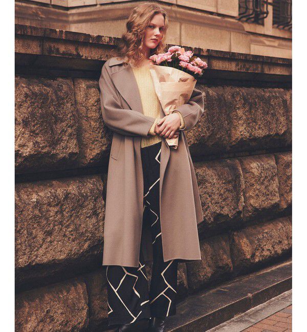 ROPE「モヘアシルク片畔ボートネックプルオーバー」|ニット・セーター|