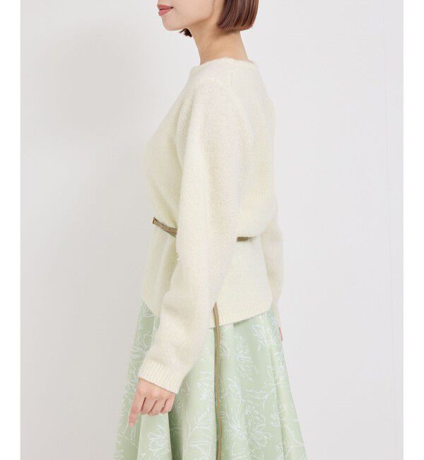 ROPE「カシミアウールナイロンボートネックニット」|ニット・セーター|