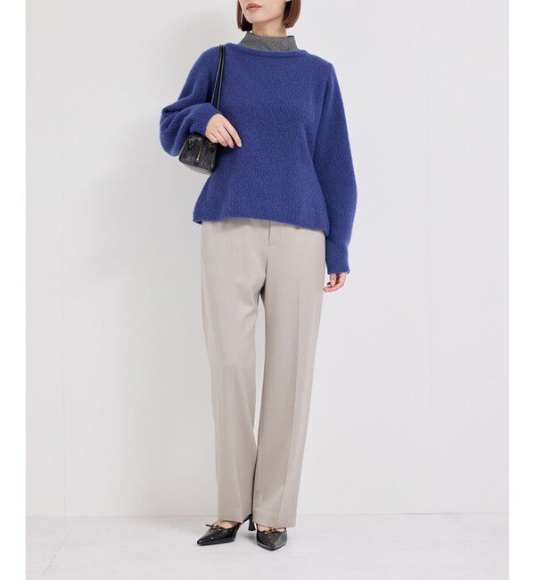 ROPE「カシミアウールナイロンボートネックニット」|ニット・セーター|