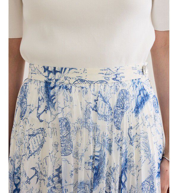 ROPE「【洗える】トワルドジュイタックプリーツスカート」|スカート|