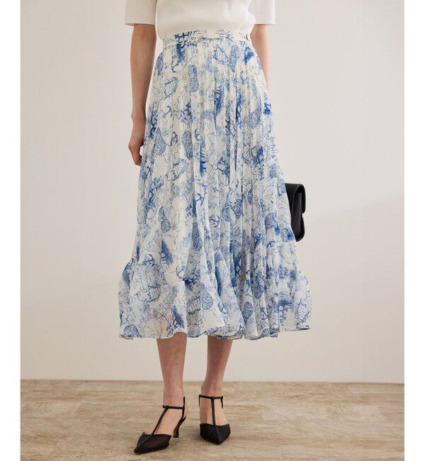 ROPE「【洗える】トワルドジュイタックプリーツスカート」|スカート|