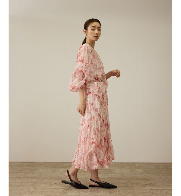 ROPE「【洗える】トワルドジュイタックプリーツスカート」|スカート|