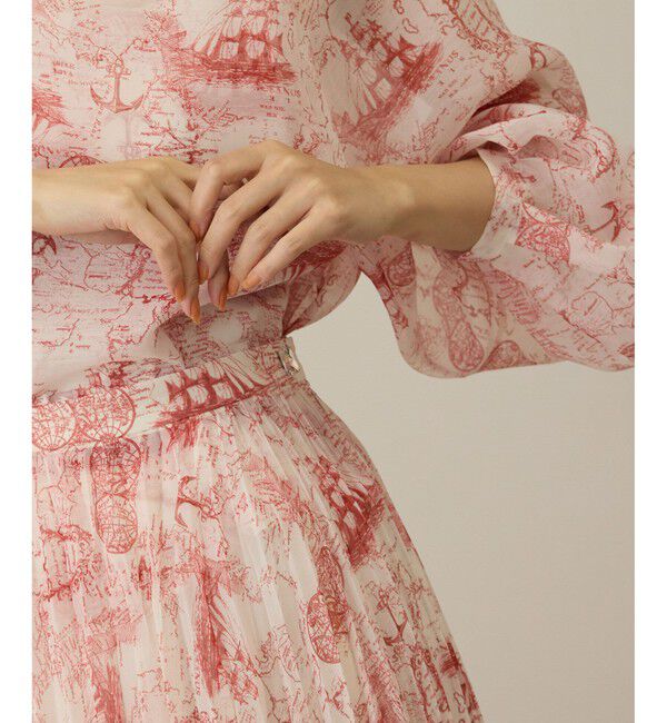 ROPE「【洗える】トワルドジュイタックプリーツスカート」|スカート|