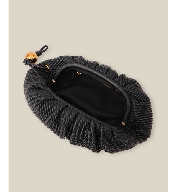 ROPE「ラムレザーロープ柄クラッチバッグ/ミニ」|クラッチバッグ|