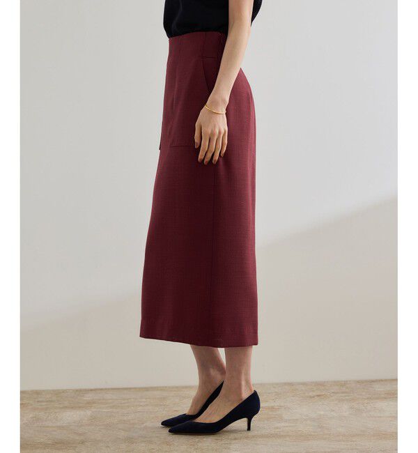 ROPE「リネンライク ポケット付きタイトスカート/イージーケア」|スカート|