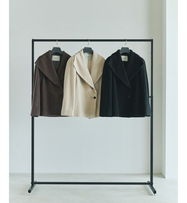 ROPE「プレミアムカシミヤ ショートコート」|ステンカラーコート|