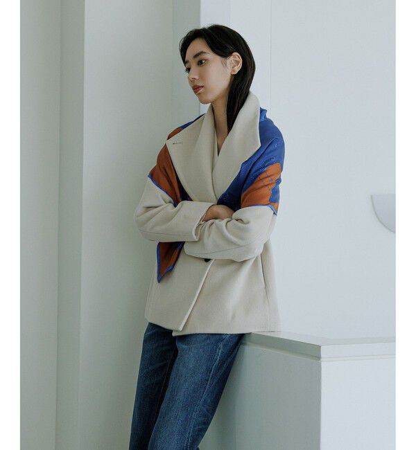 ROPE「プレミアムカシミヤ ショートコート」|ステンカラーコート|