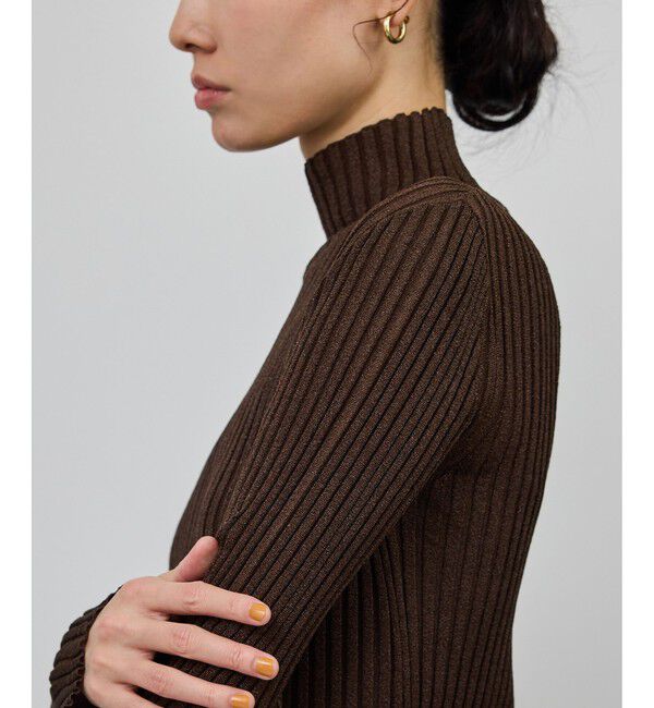 ROPE「ラメタートルリブプルオーバー/イージーケア」|ニット・セーター|