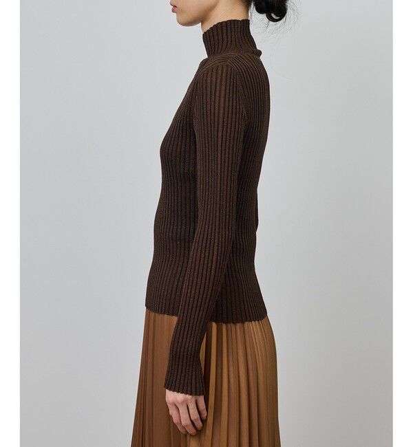 ROPE「ラメタートルリブプルオーバー/イージーケア」|ニット・セーター|