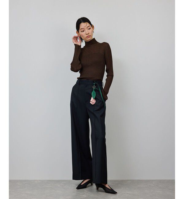 ROPE「ラメタートルリブプルオーバー/イージーケア」|ニット・セーター|