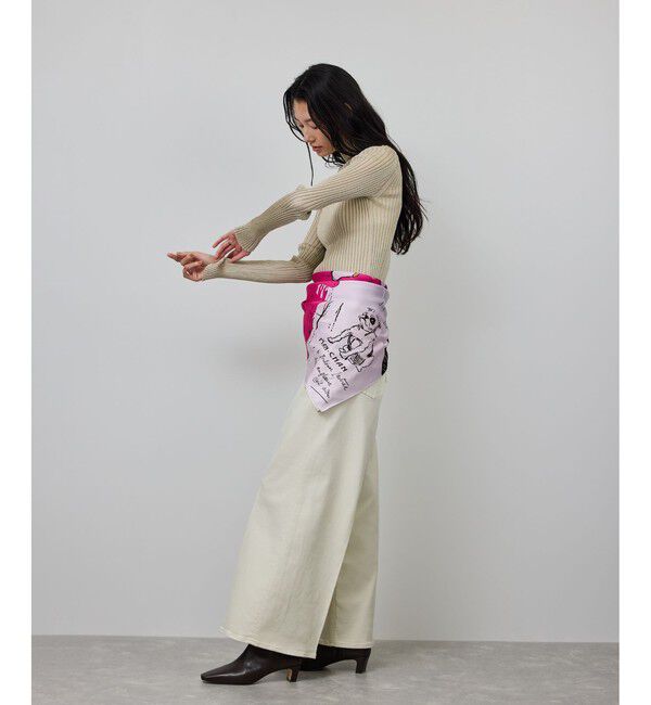 ROPE「ラメタートルリブプルオーバー/イージーケア」|ニット・セーター|