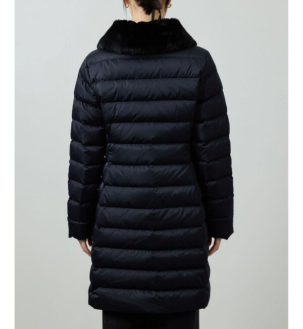 ROPE「サテンロング丈ダウンコート/イージーケア」|ダウン|