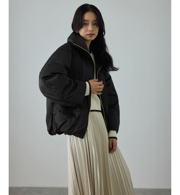 ROPE「ハイネックジップショート丈ダウンコート/イージーケア」|ダウン|