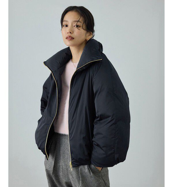 ROPE「ハイネックジップショート丈ダウンコート/イージーケア」|ダウン|