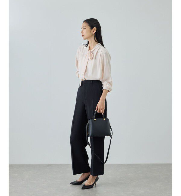 ROPE「トリアセダブルクロス ストレートワイドパンツ/セットアップ対応・イージーケア・26SS」|チノ|