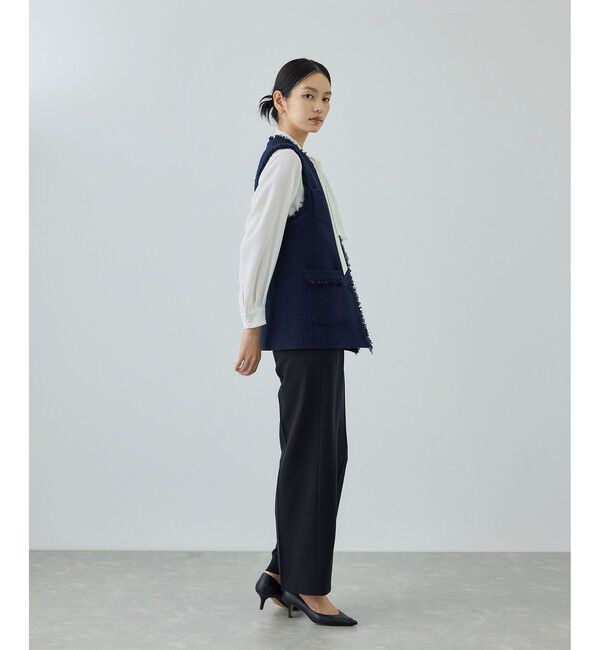 ROPE「トリアセダブルクロス ストレートワイドパンツ/セットアップ対応・イージーケア・26SS」|チノ|