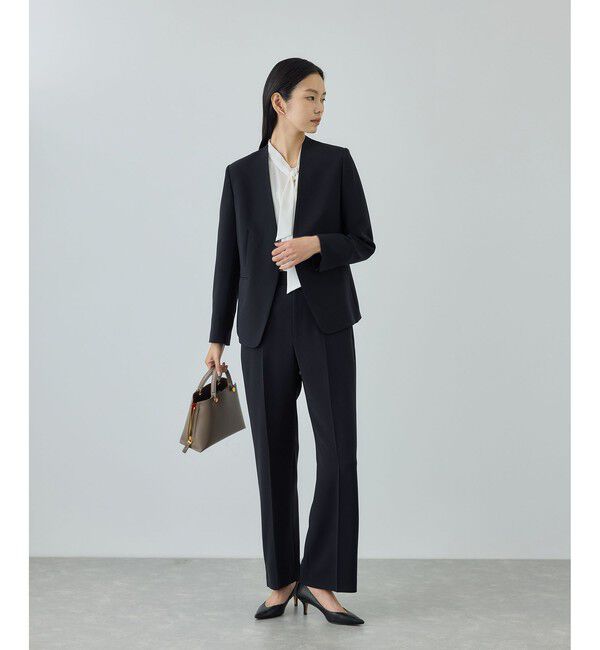 ROPE「トリアセダブルクロス ストレートワイドパンツ/セットアップ対応・イージーケア・26SS」|チノ|