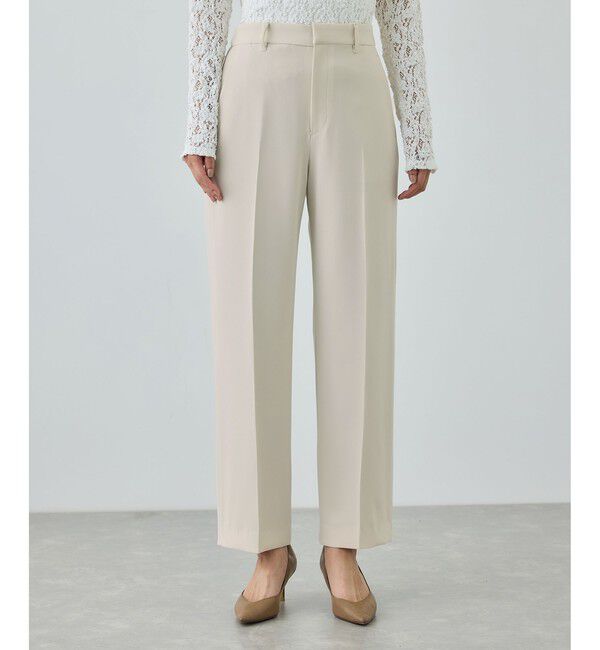 ROPE「トリアセダブルクロス ストレートワイドパンツ/セットアップ対応・イージーケア・26SS」|チノ|