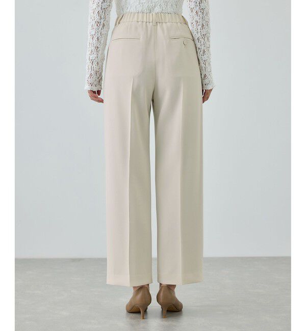 ROPE「トリアセダブルクロス ストレートワイドパンツ/セットアップ対応・イージーケア・26SS」|チノ|