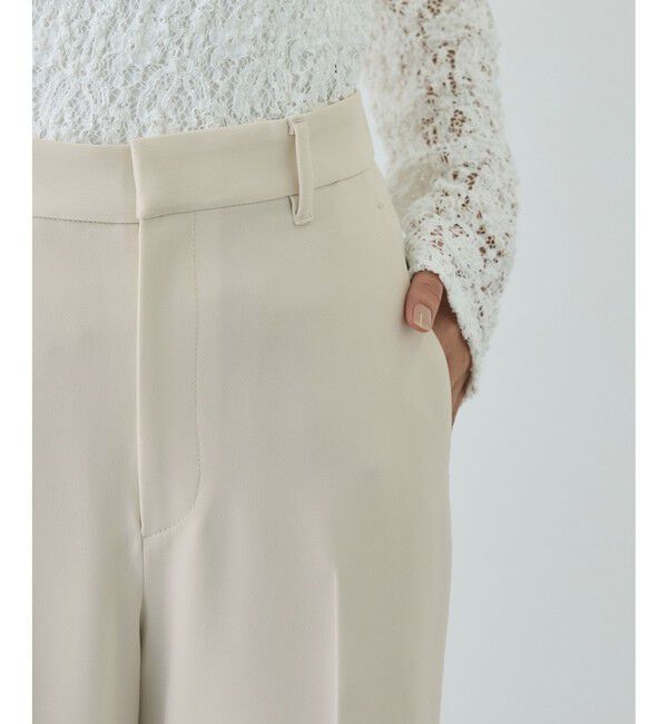 ROPE「トリアセダブルクロス ストレートワイドパンツ/セットアップ対応・イージーケア・26SS」|チノ|