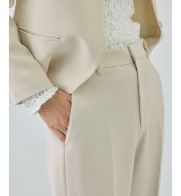 ROPE「トリアセダブルクロス ストレートワイドパンツ/セットアップ対応・イージーケア・26SS」|チノ|