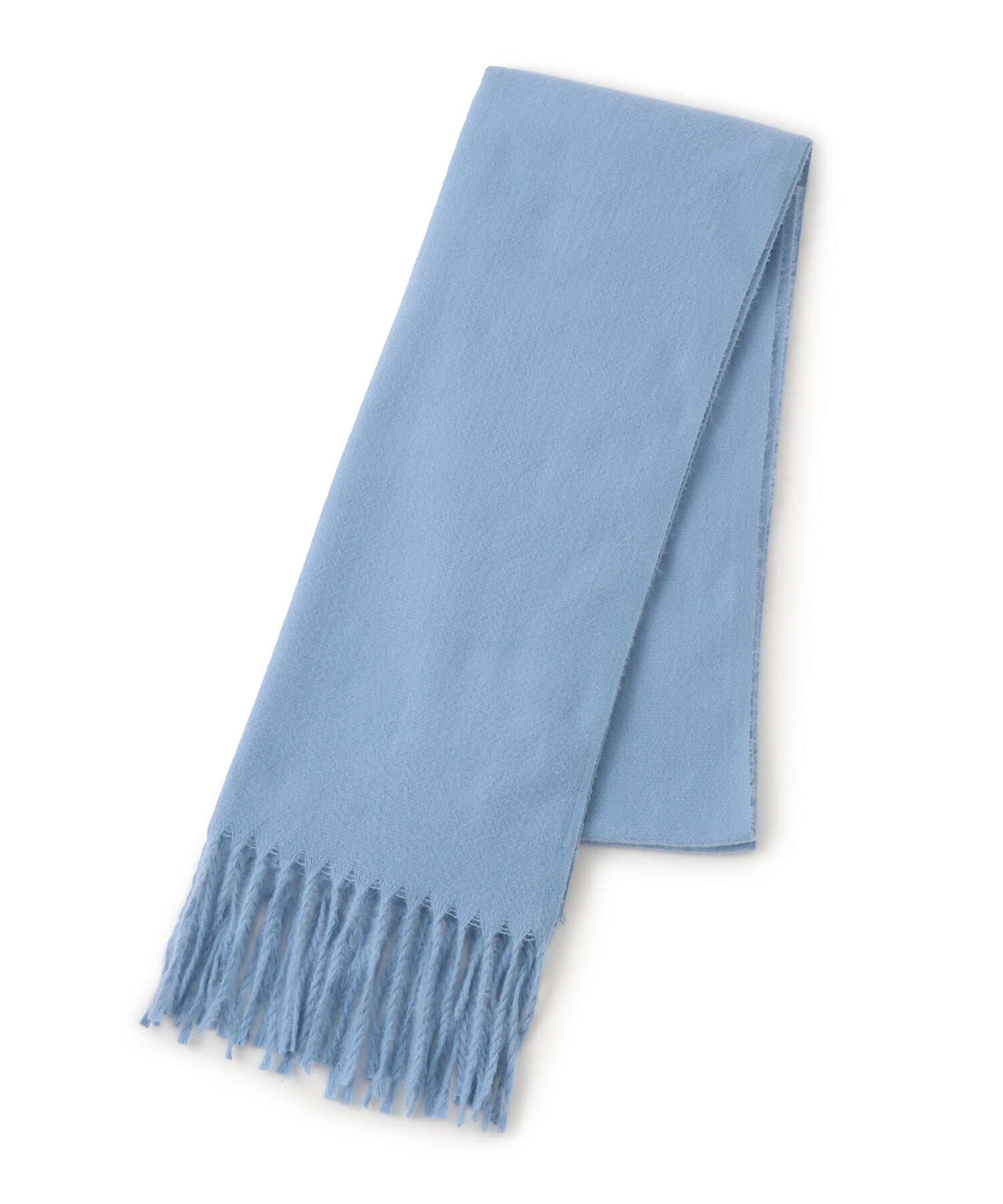 VIS「【リサイクルポリ】なめらかタッチ無地大判ストール」|ストール|