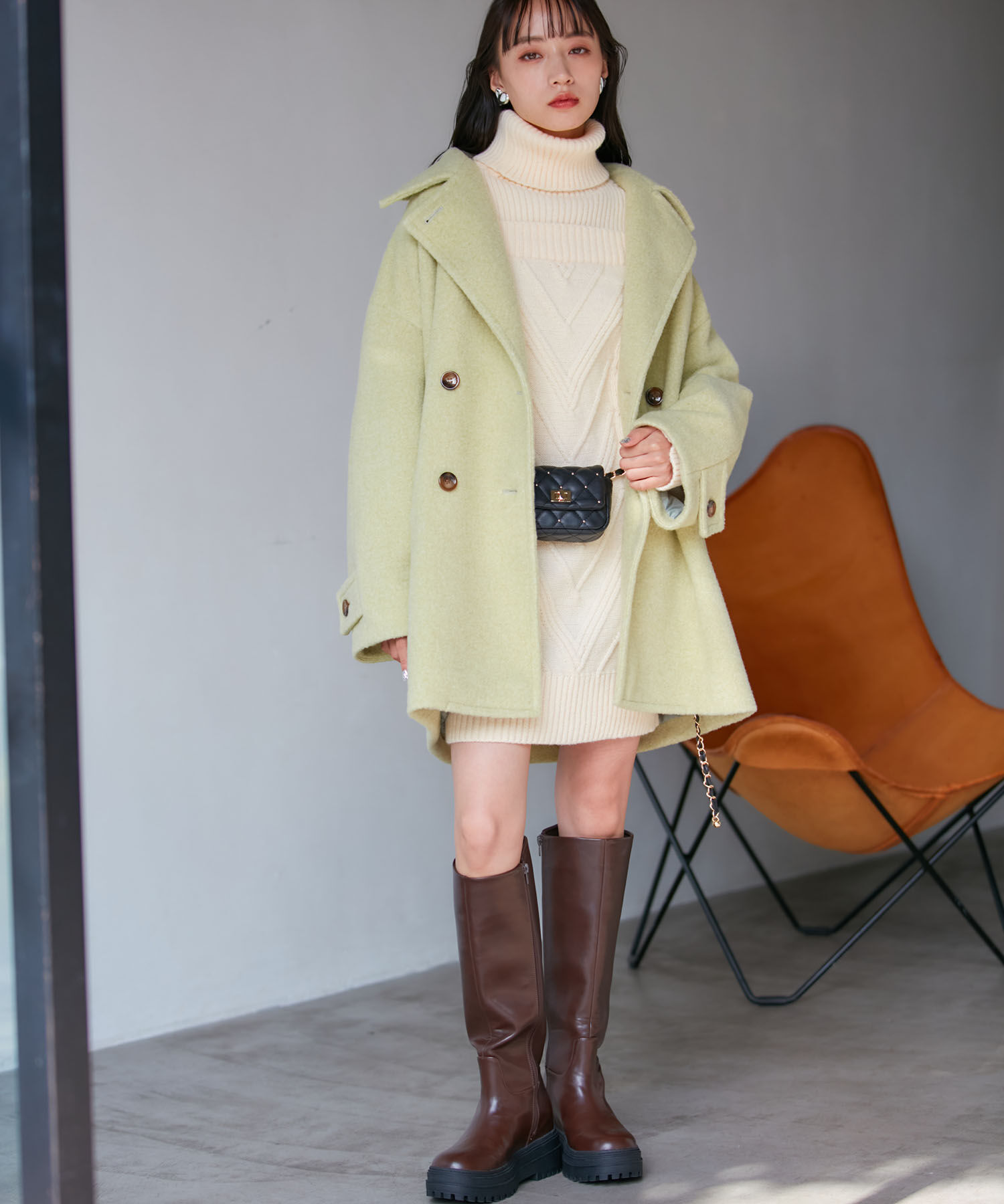 VIS「ミニスタッズチェーンショルダーバッグ」|ショルダー・メッセンジャー|