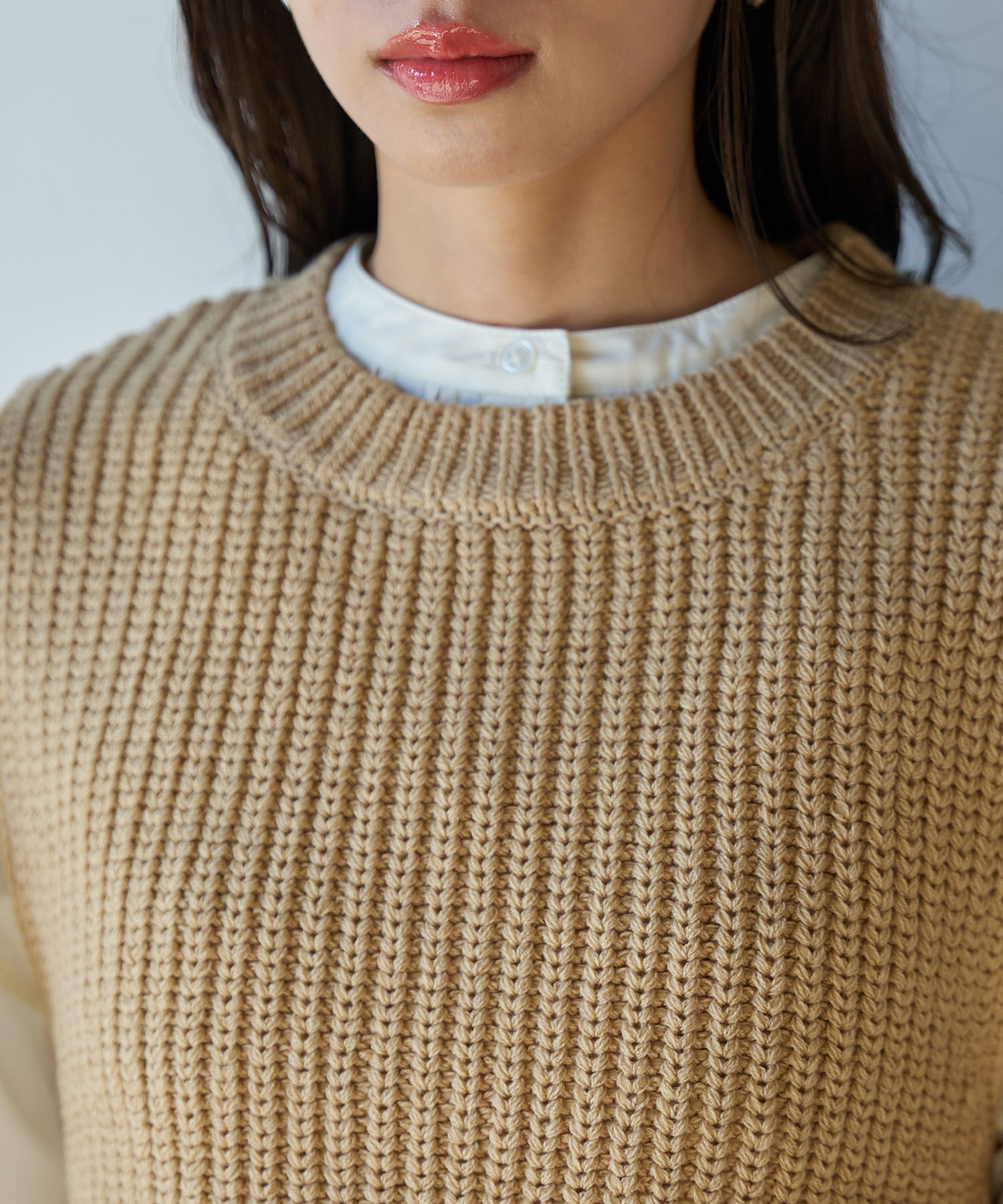 VIS「フリンジニットベスト」|ベスト・ジレ|