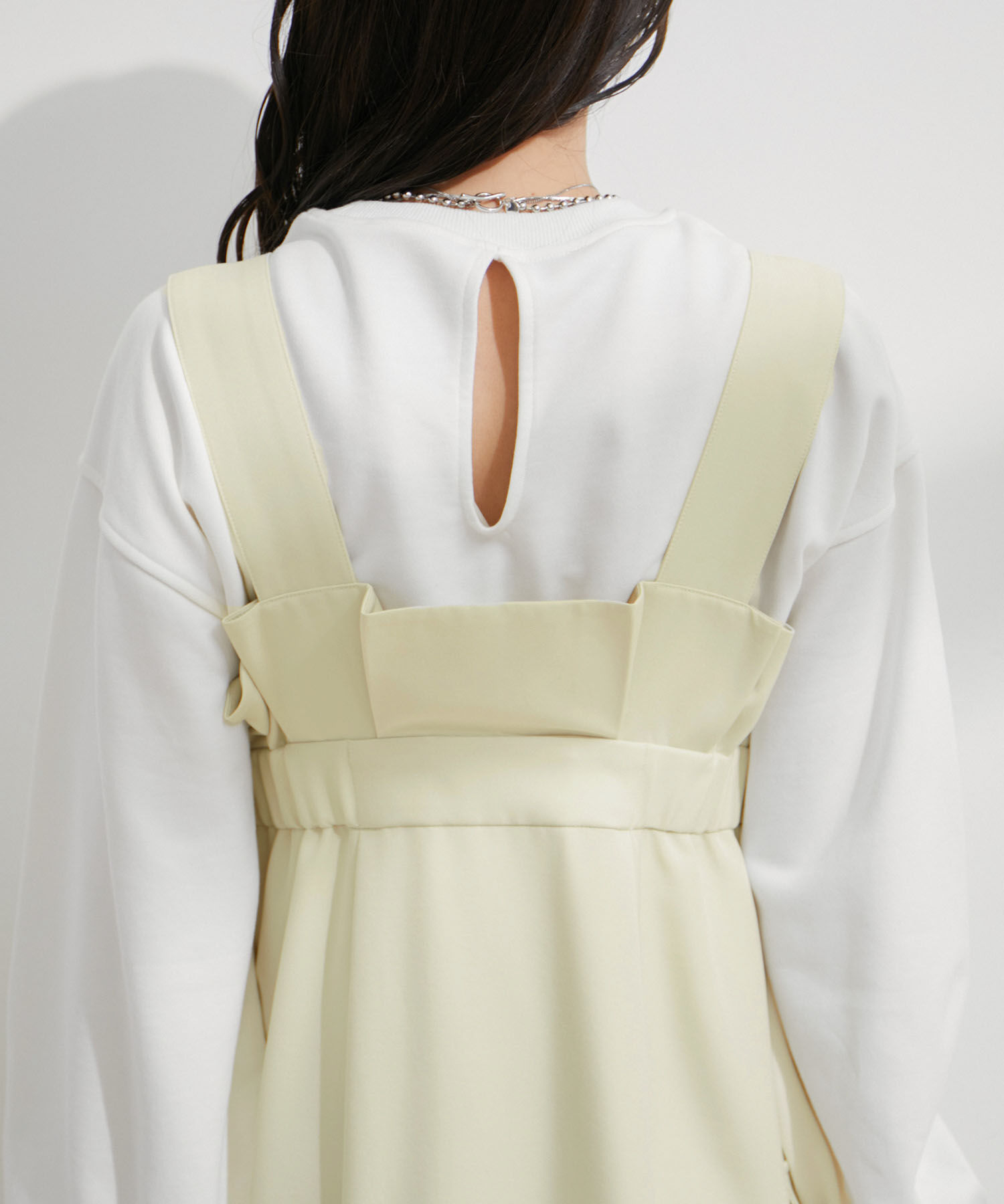 VIS「ミリタリービッグポケットジャンパースカート」|ジャンパースカート|